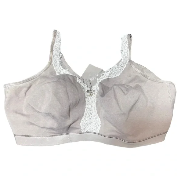 Wireless mauve bra Curvy Couture BBW